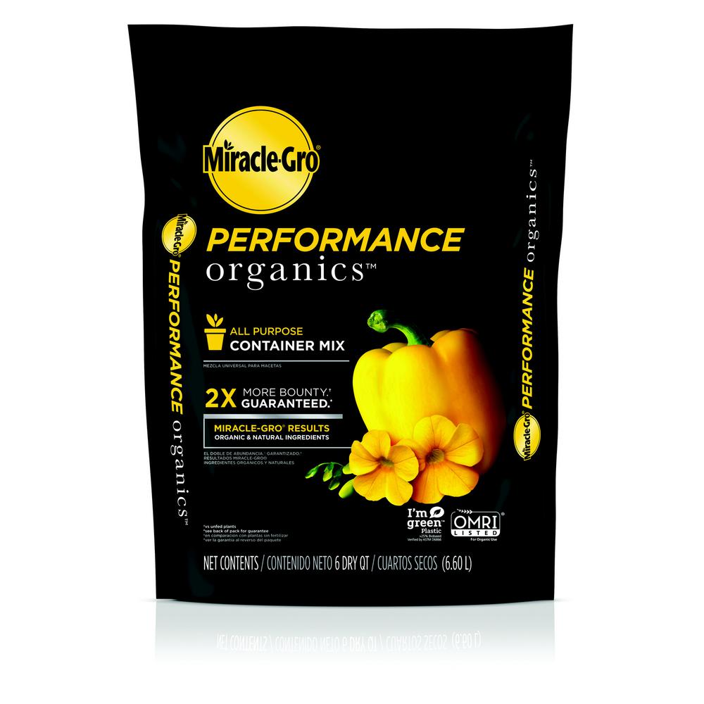 Miracle-Gro 6 qt. Performance Organics All Purpose Potting Soil Mix