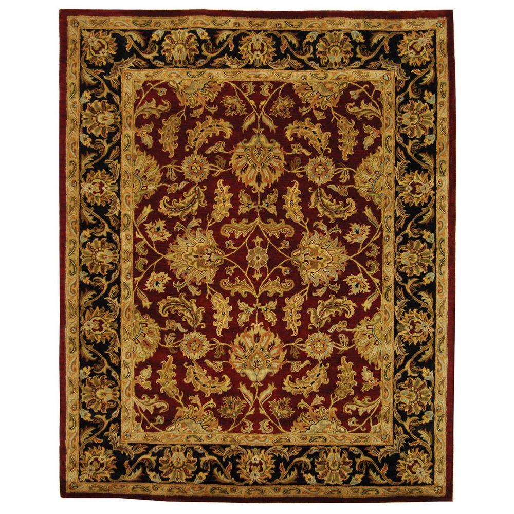 Safavieh Heritage Red Black 8 Ft X 10 Area Rug Hg628c The Safavieh Heritage Red Black 8 Ft X 10 Area Rug