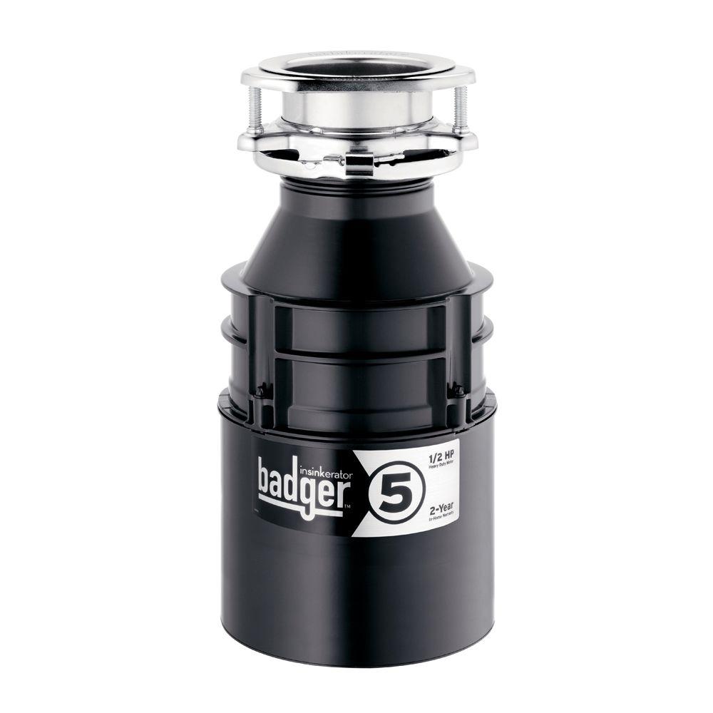 InSinkErator Badger 100 1/3 HP Continuous Feed Garbage Disposal-Badger