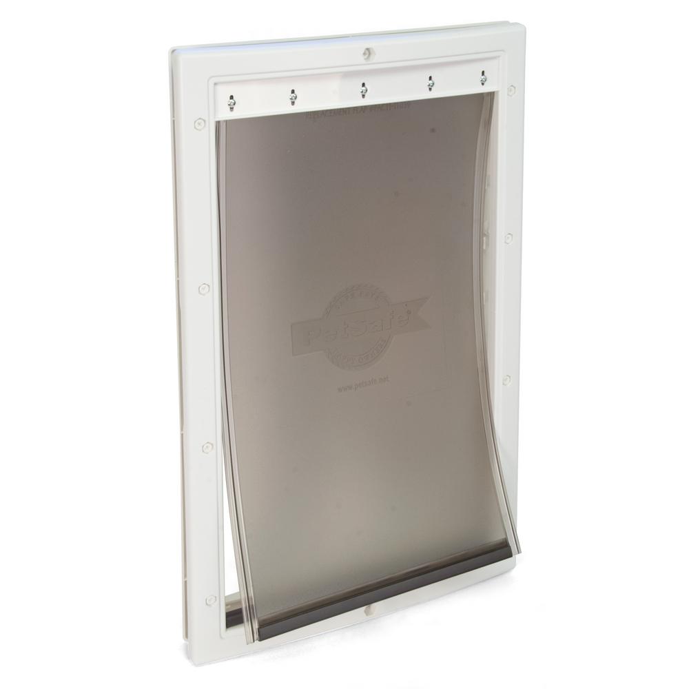 PetSafe 101/8 in. x 161/4 in. Large White Plastic Pet DoorHPA11