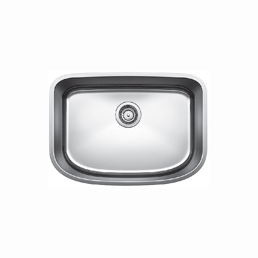 Blanco Undermount Stainless Steel 23 In Single Bowl Kitchen Sink Blanco Undermount Stainless Steel 23 In Single Bowl Kitchen Sink