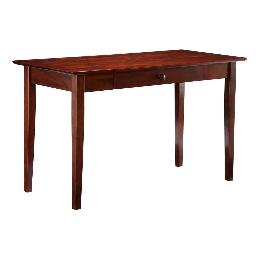 Desks Home Office Furniture The Depot Shaker Walnut Desk With Drawer