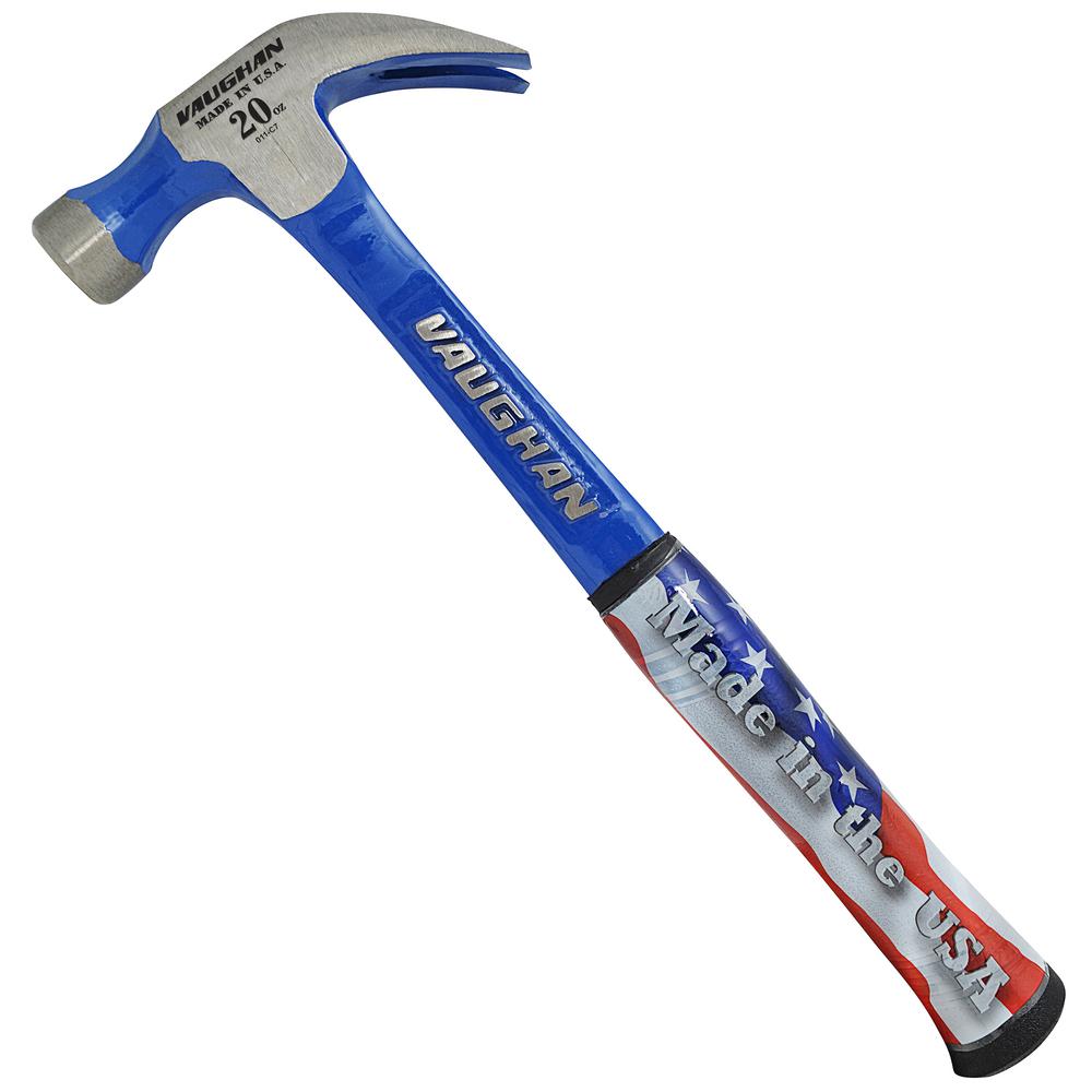 Vaughan 20 oz. Solid Carbon Steel Nail Hammer with 13.75 in. HandleR20 The Home Depot