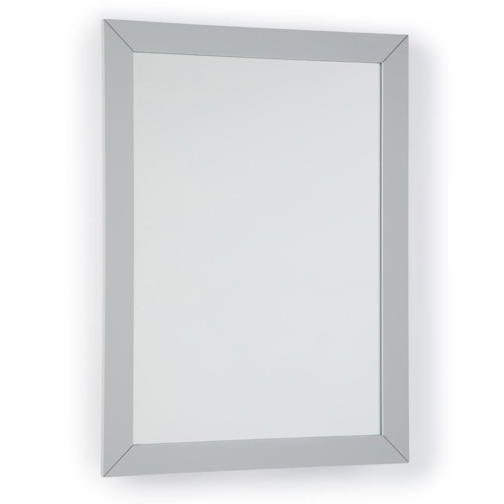 Simpli Home Chelsea 22 In. X 30 In. Bath Vanity Mirror In Grey-AXCMIR ...