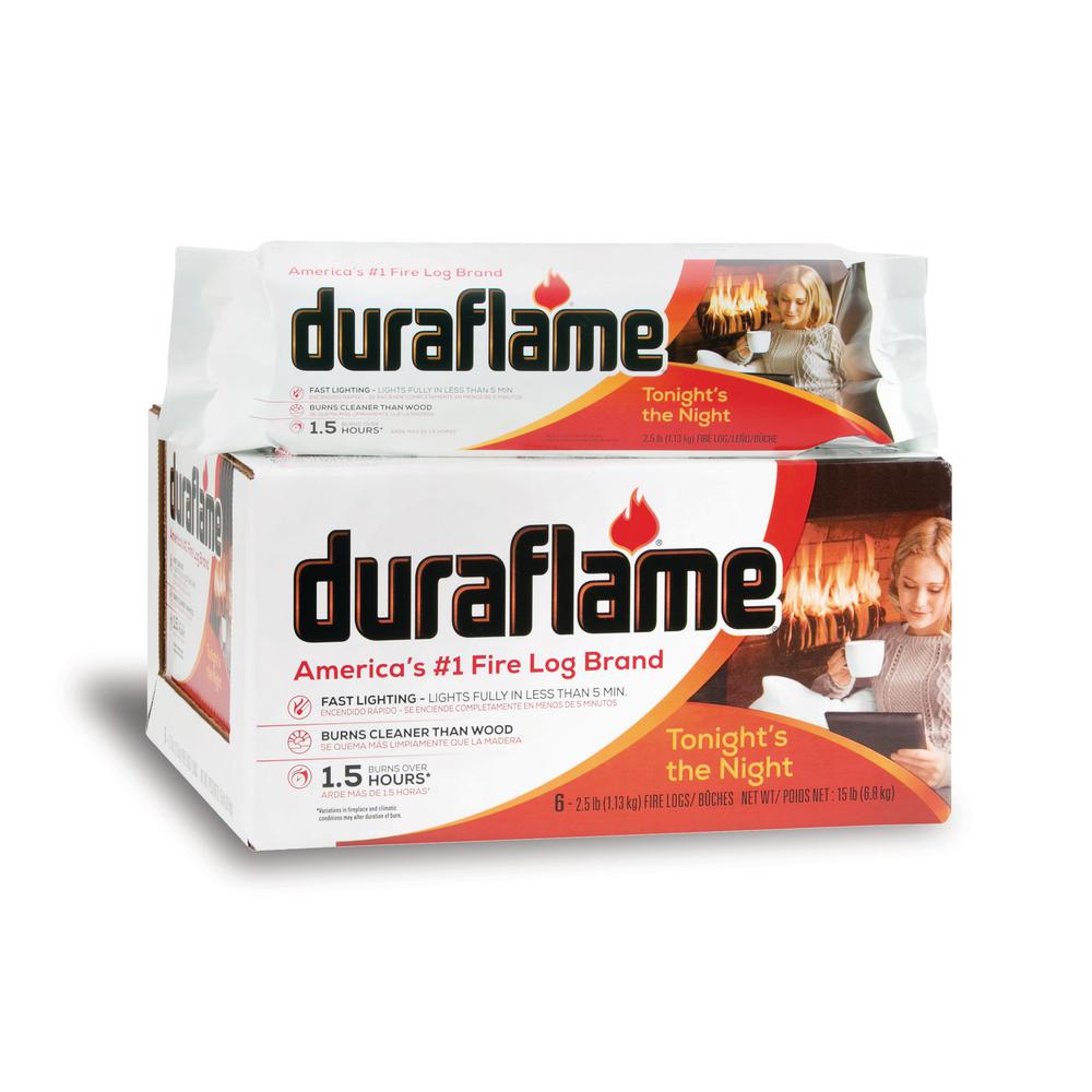 UPC 041137006251 product image for Duraflame 2.5 lb. Firelogs (Case of 6)-00625 - The Home Depot | upcitemdb.com