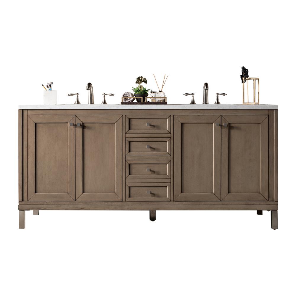 James Martin Vanities Chicago 72 in. W Double Bath Vanity in