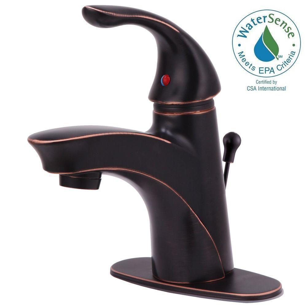 Ultra Faucets Arc Collection 4 in. Centerset 1Handle Bathroom Faucet