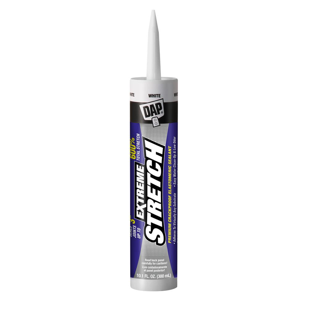 Dap Extreme Stretch 10 1 Oz White Premium Crackproof Elastomeric Sealant 12 Pack 7079818715 The Home Depot