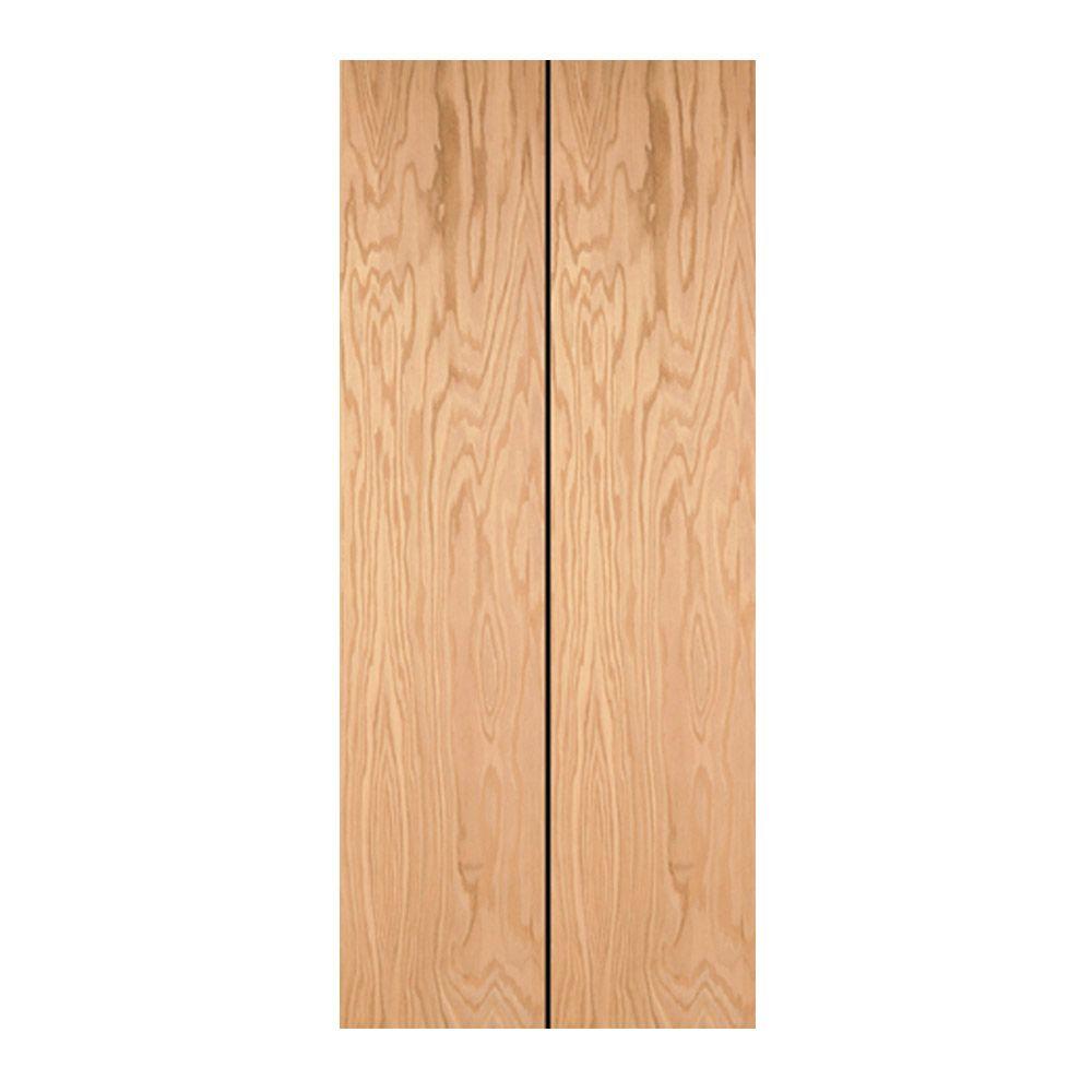 36 in. x 80 in. 6Panel Solid Core Oak Interior Closet Bifold Door6P RO BF36 The Home Depot