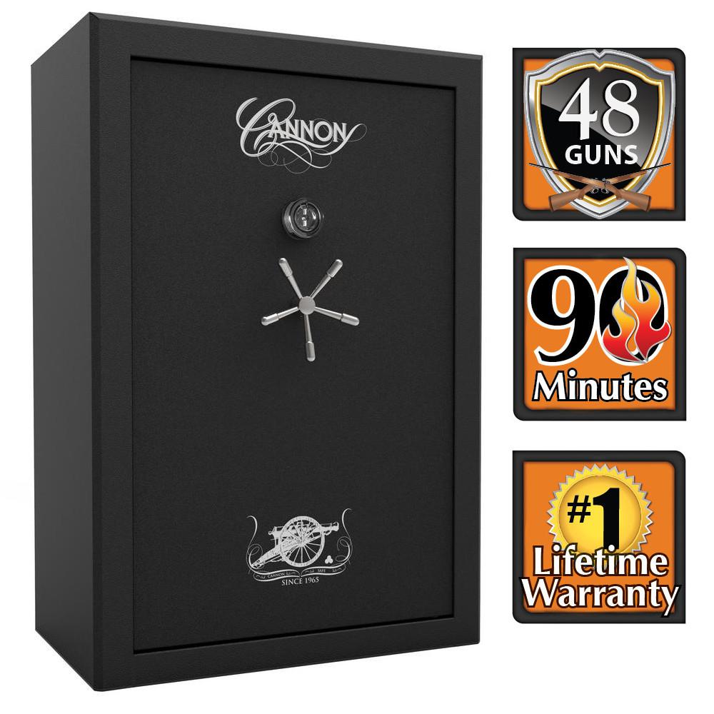 UPC 751077010620 product image for Cannon 48-Gun Fire Safe with Electronic Lock in Hammertone Black with 12-Locking | upcitemdb.com