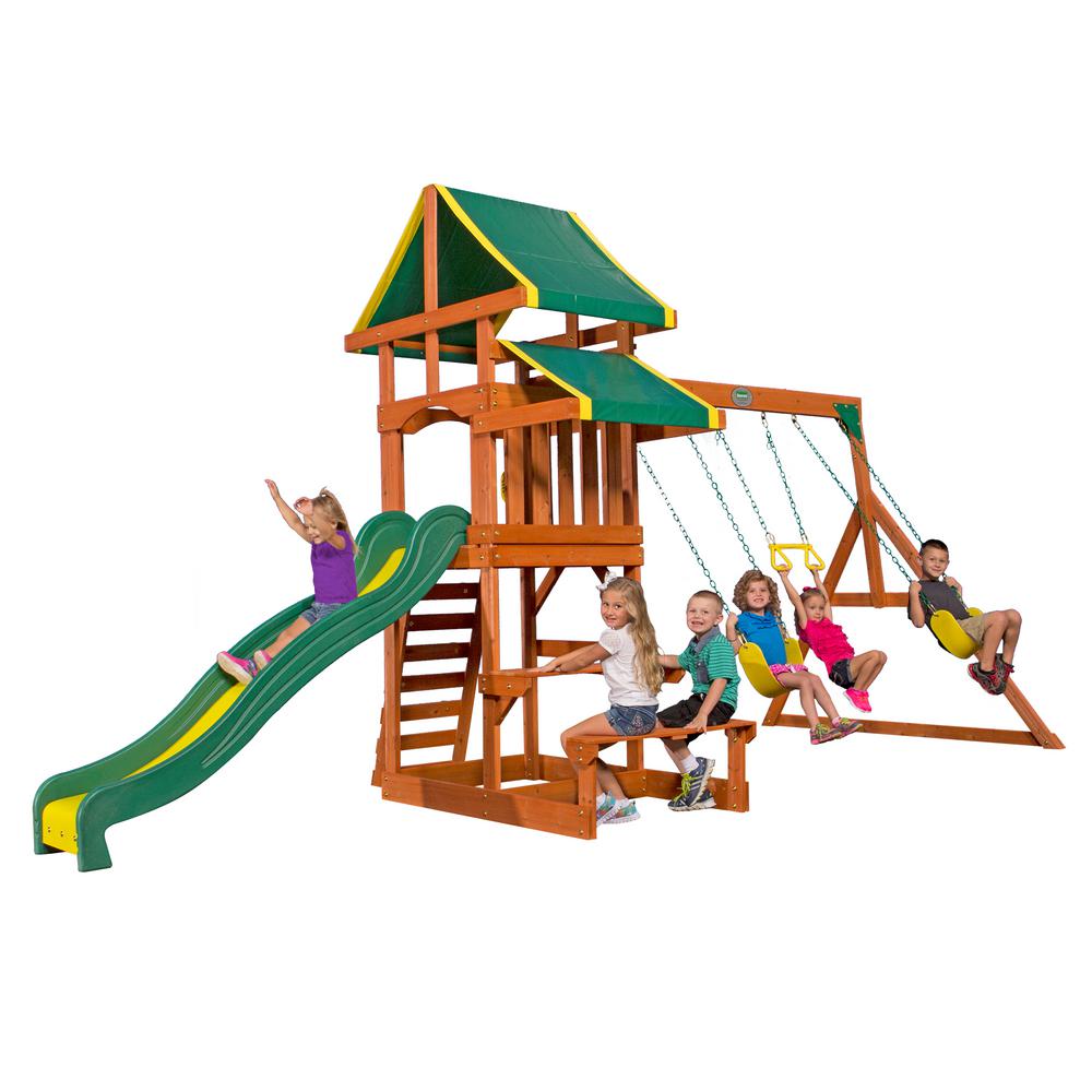 Backyard Discovery Atlantis All Cedar The Home Depot