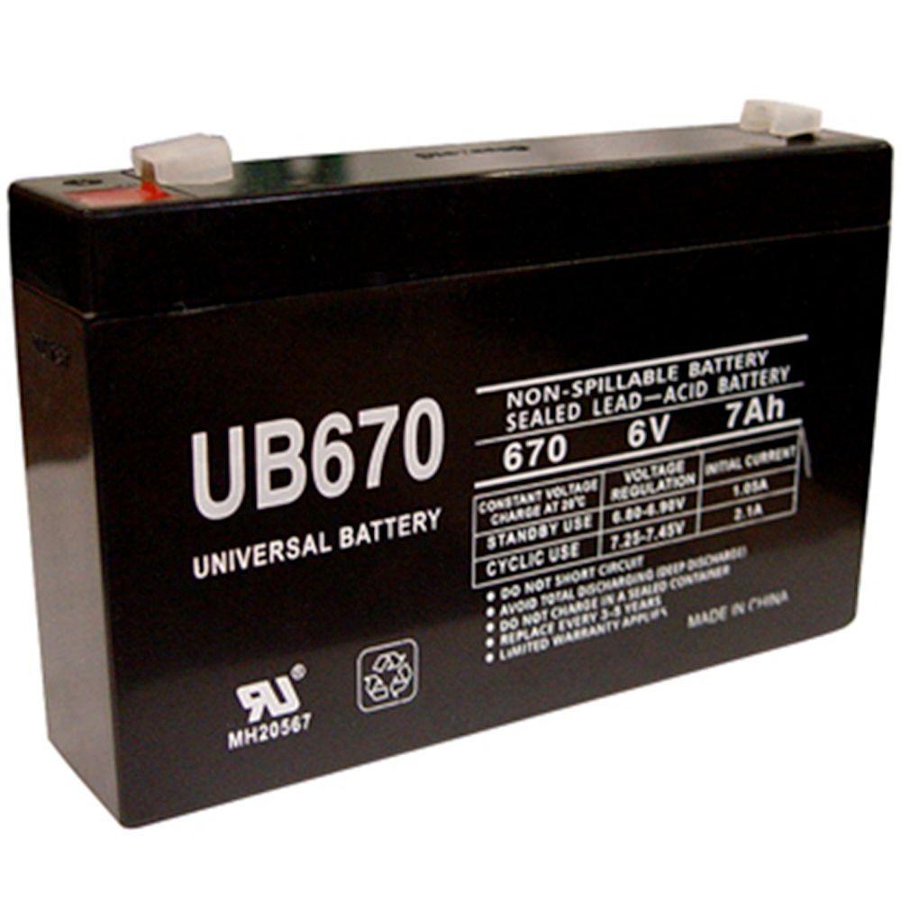 UPG SLA 6Volt F1 Terminal BatteryUB670 The Home Depot