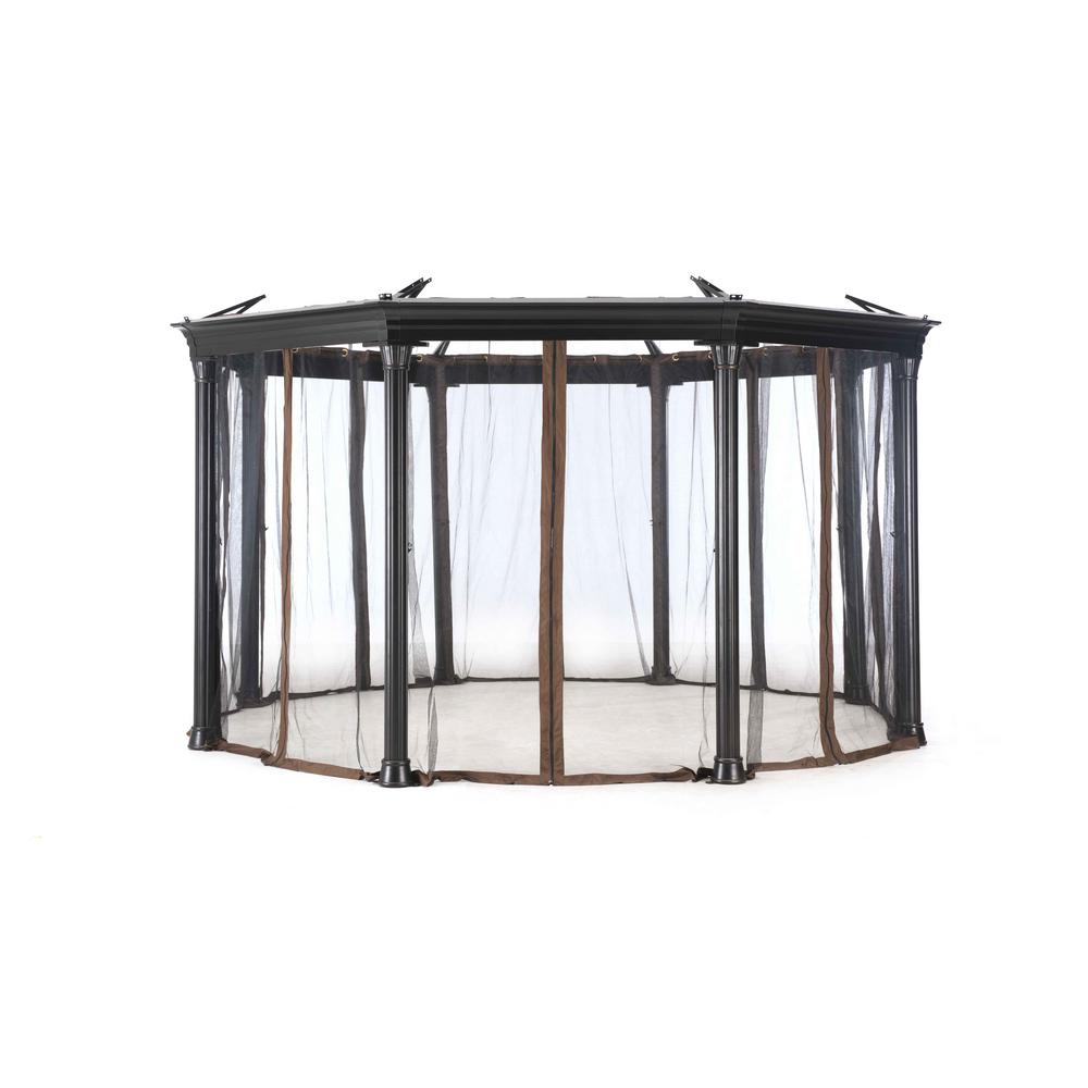 Sunjoy Universal Netting for Octagonal Gazebos110109007 The Home Depot