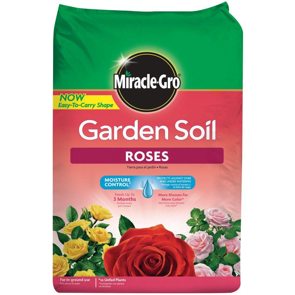 Miracle Gro Moisture Control 1 5 Cu Ft Garden Soil For Roses The Home Depot