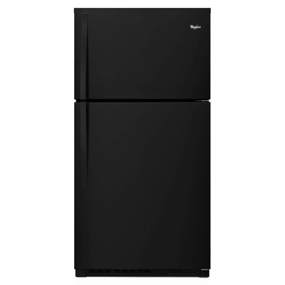 Maytag 33 in. W 21 cu. ft. Top Freezer Refrigerator in BlackMRT311FFFE