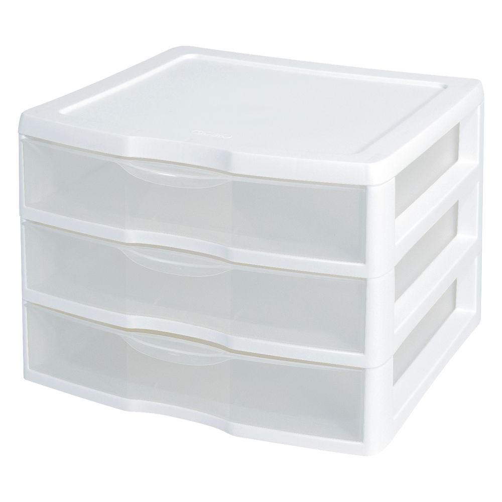 Sterilite Clearview 14 625 In X 10 3 Drawer Organizer Unit Sterilite Clearview 14 625 In X 10 3 Drawer Organizer Unit