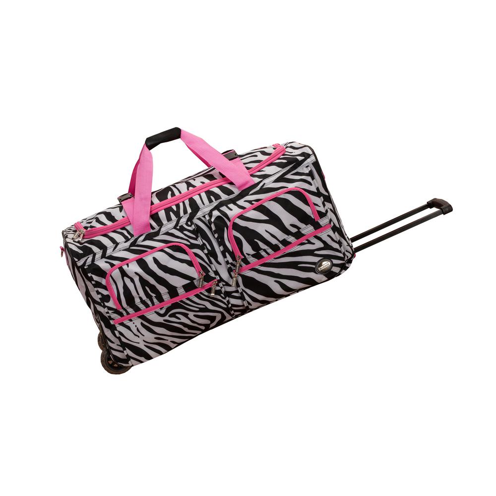 Rockland 30 in. Rolling DufflePRD330PINKZEBRA The Home Depot