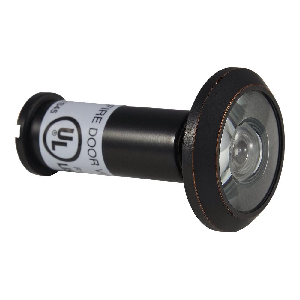 Accent Builders Hardware 190° Oil Rubbed Bronze Door Viewer with Glass