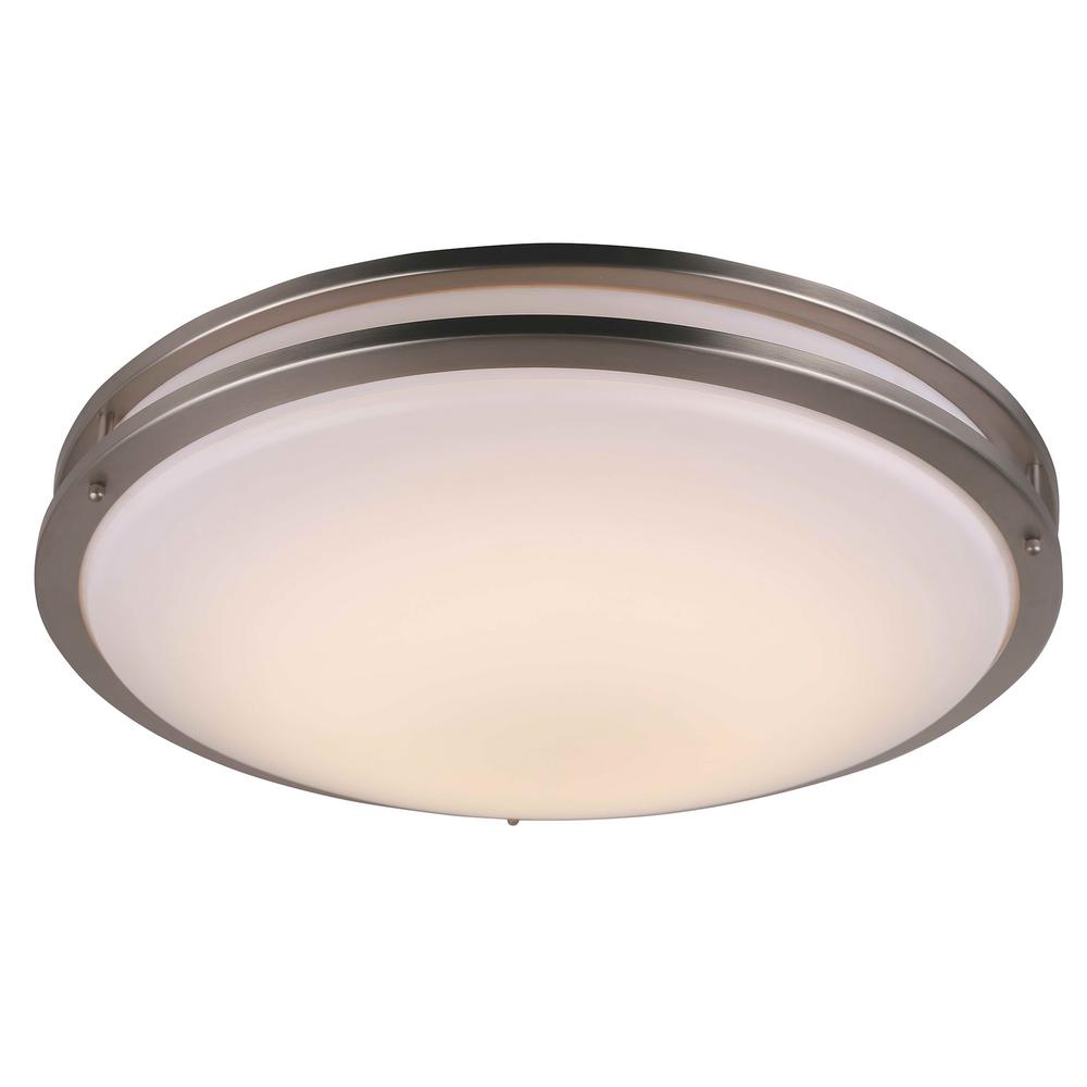 Y Decor 1Light Integrated LED Flush Mount Ceiling Light in Brushed
