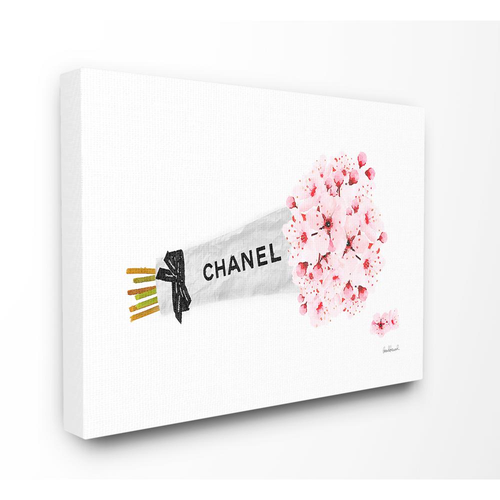 The Stupell Home Decor Collection 30 In X 40 In Fashion Chanel Wrapped Cherry Blossoms By Amanda Greenwood Canvas Wall Art Agp 181 Cn 30x40 The Home Depot