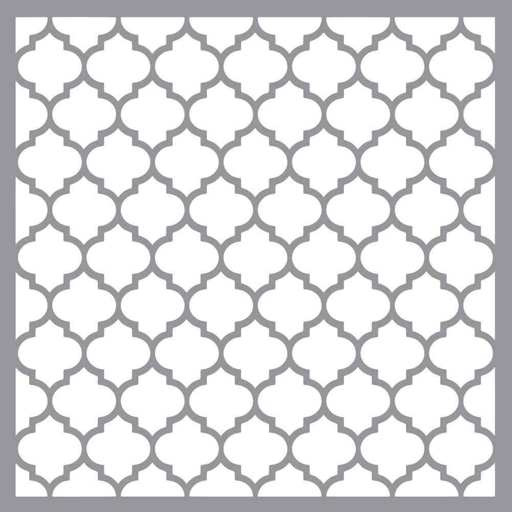 Americana Decor 12 In X 12 In Classic Quatrefoil Stencil Ads27 K