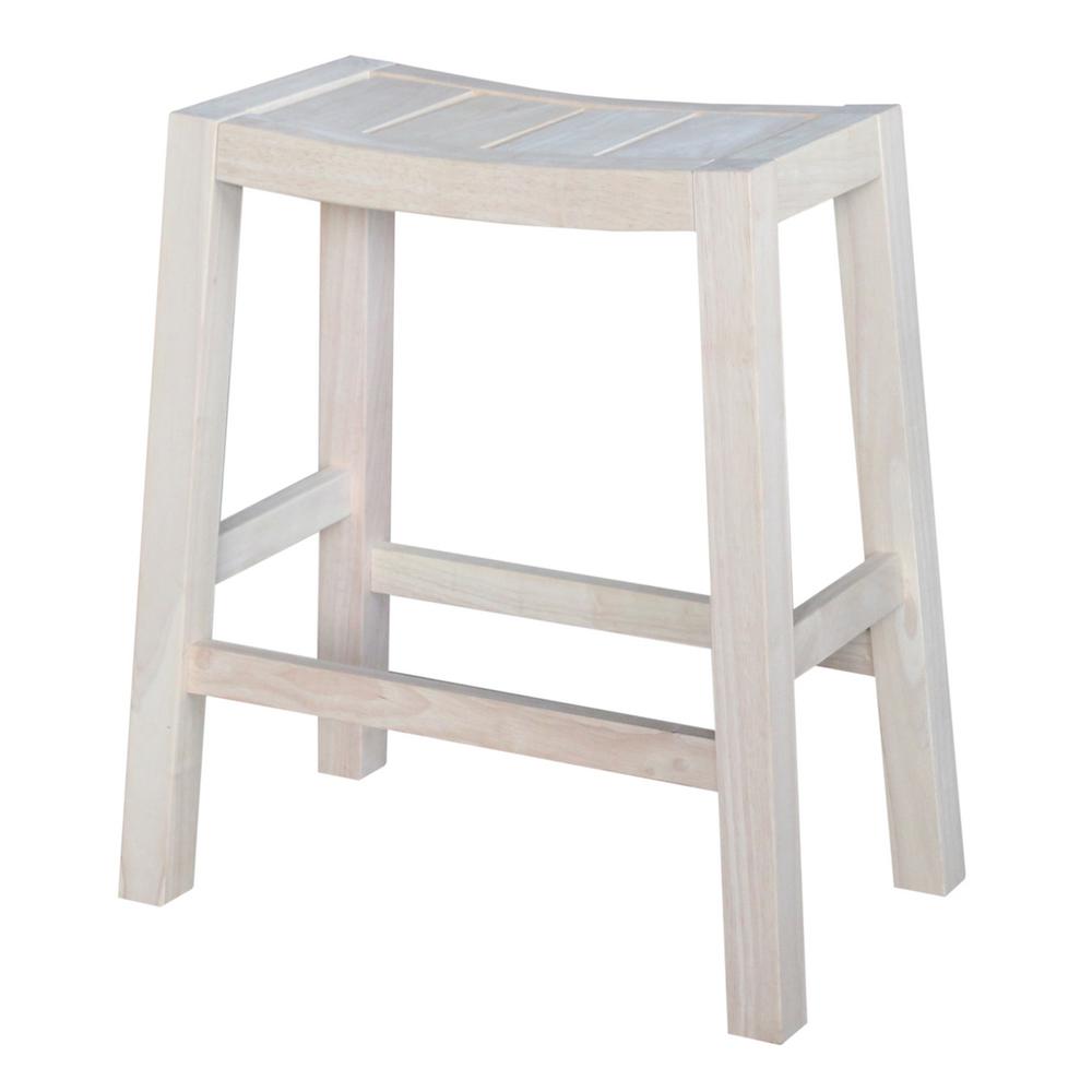International Concepts Ranch 24 In Unfinished Bar Stool S 924 Ranch 24 In Unfinished Bar Stool S 924