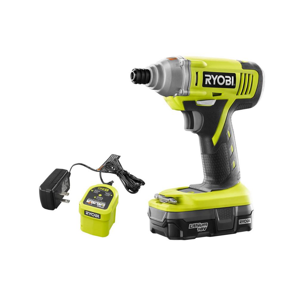 Impact Drivers Drills The Home Depot 18 Volt One Lithium Ion Cordless 1 4 In Hex Impact Driver