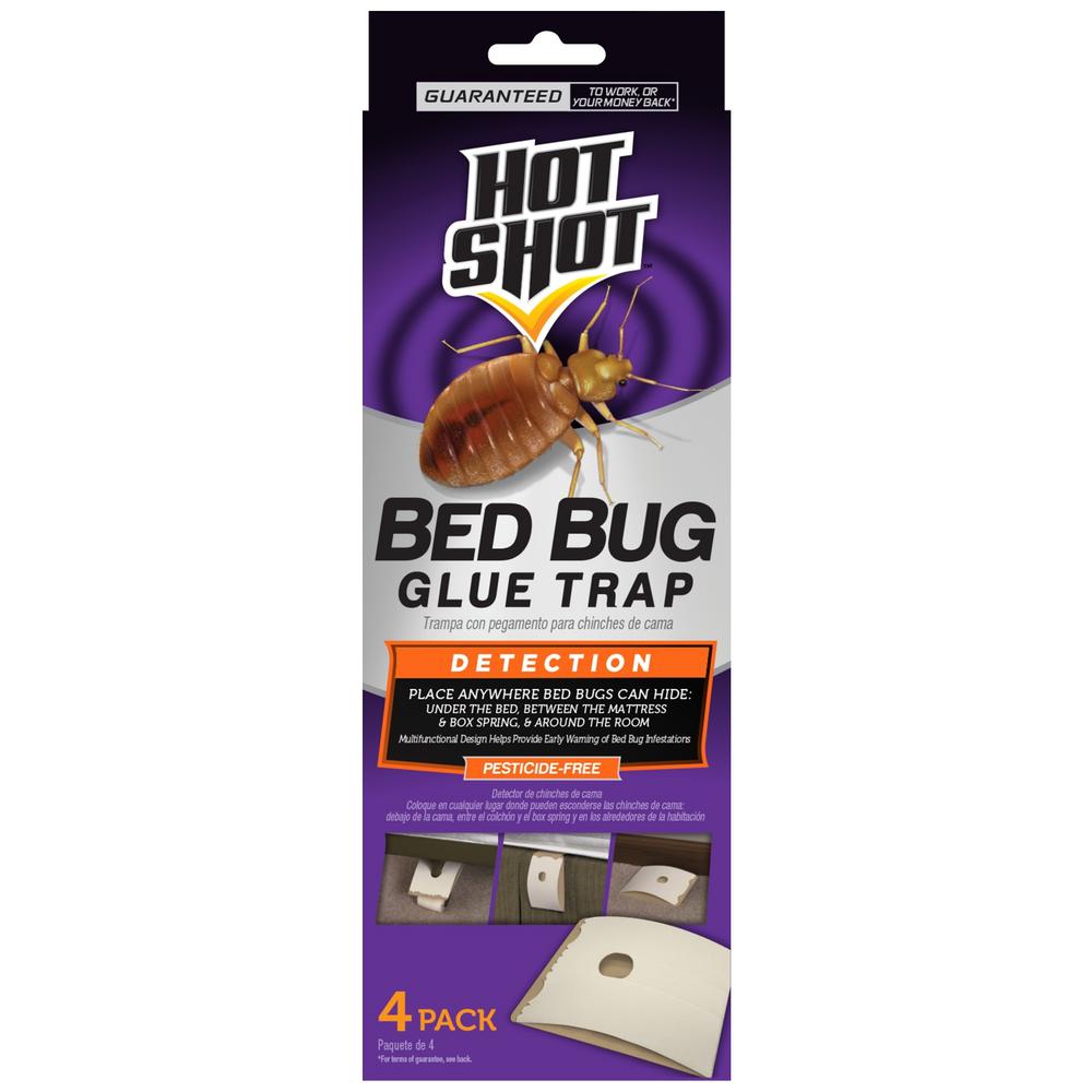 Safer Brand 4 Lb Diatomaceous Earth Bed Bug Flea Ant Crawling Hot Shot Bed Bug Glue Trap 4 Count