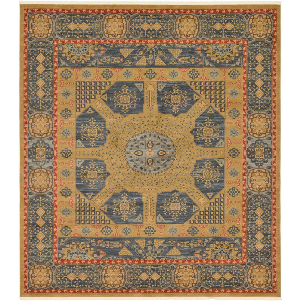 10 X 11 Area Rugs The Home Depot Palace Blue 10 X 11 4 Square Rug