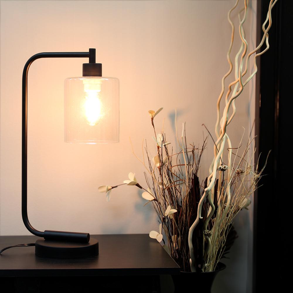 lantern table lamp with shade