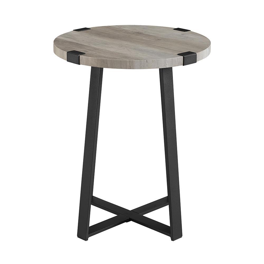 Walker Edison Furniture Company 18 in. Grey Wash Rustic Urban