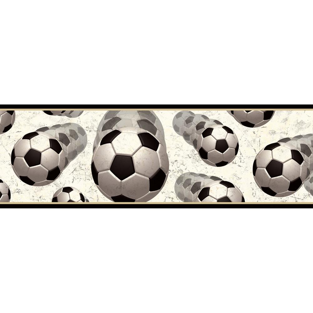 Chesapeake Beckham Soccer Balls Motion Wallpaper BorderBBC94253B  The Home Depot