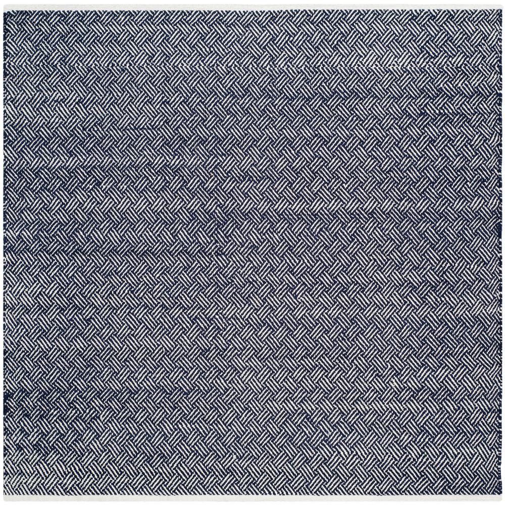 Square Area Rugs The Home Depot Boston Navy 8 Ft X Square Area Rug Olive Gray Orange Brown