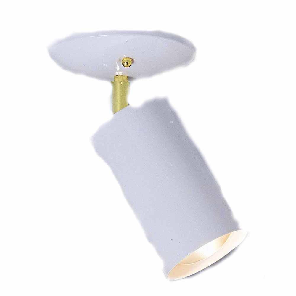 Filament Design Lenor 1Light White Incandescent Ceiling SemiFlush