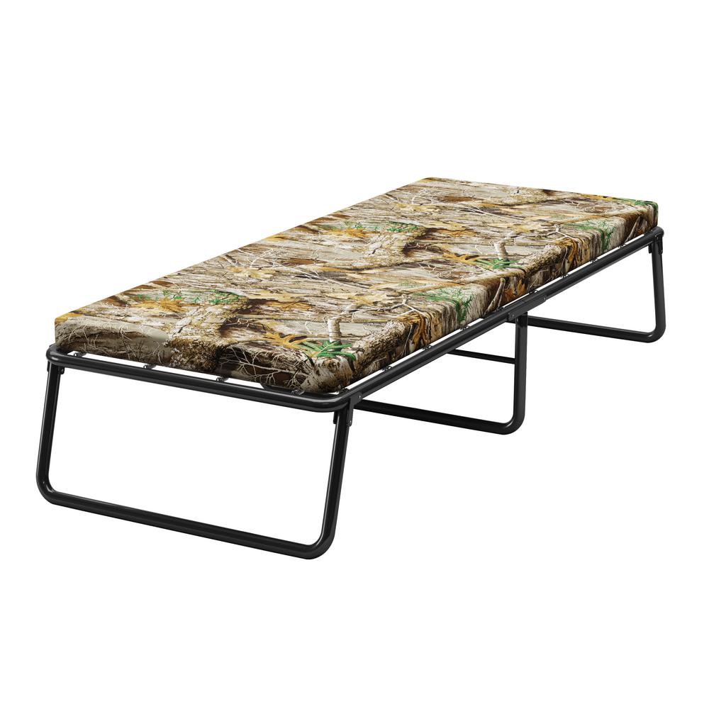 Realtree Forest Park Twin Camo Foldaway Guest Bed Cot With