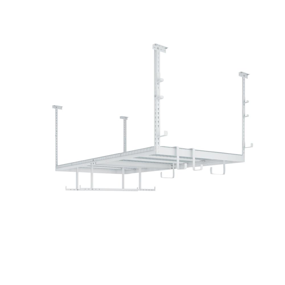 Newage Products Versarac 42 In H X 48 W 96 D Adjule This Review Is From Versarac 42 In H X 48 W 96 D Adjule Height Garage Ceiling Mounted Storage Unit White 12 Piece Hooks
