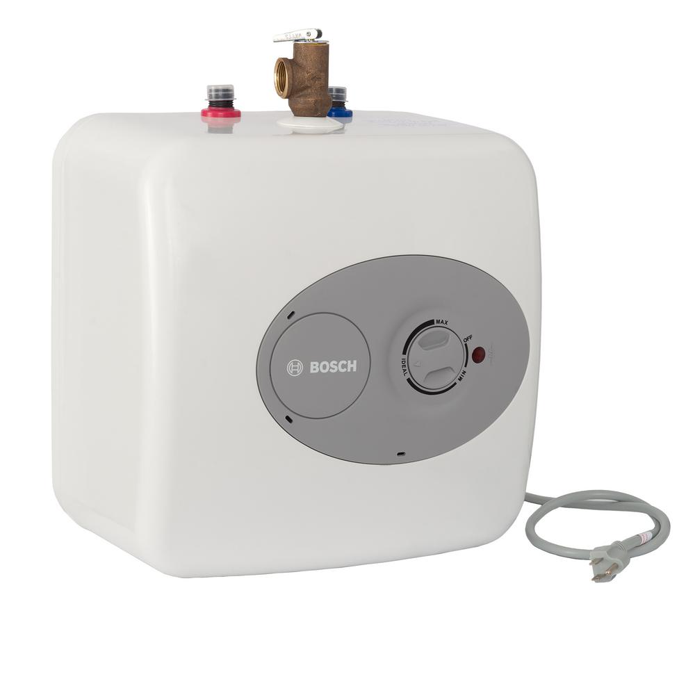 Residential Electric Water Heaters The Home Depot 4 Gal Mini Tank Electric Water Heater