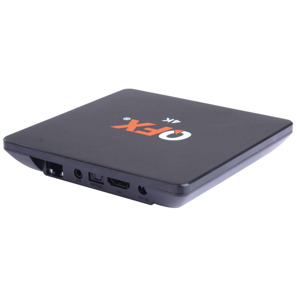 Qfx Android Tv Box Wirelessly Streams Movies And Tv Shows Without A Cable Subscription Includes Hdmi Cable And Remote Abx 9 The Home Depot