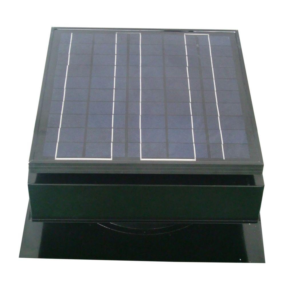 Remington Solar 30Watt 1550 CFM Black Solar Powered Attic FanSF30BLK