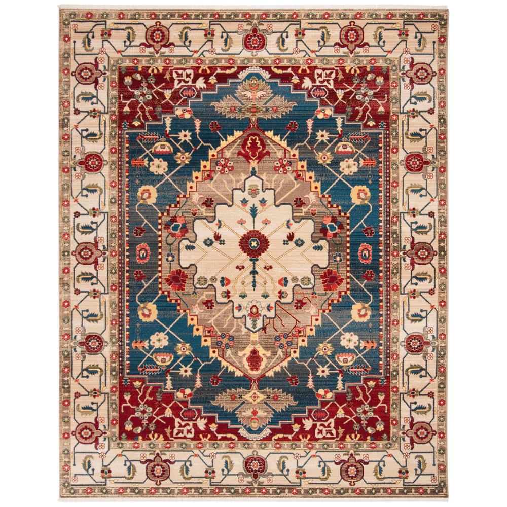 Safavieh Kashan Ivory/Blue 8 ft. x 10 ft. Area Rug-KSN306A-8 - The Home