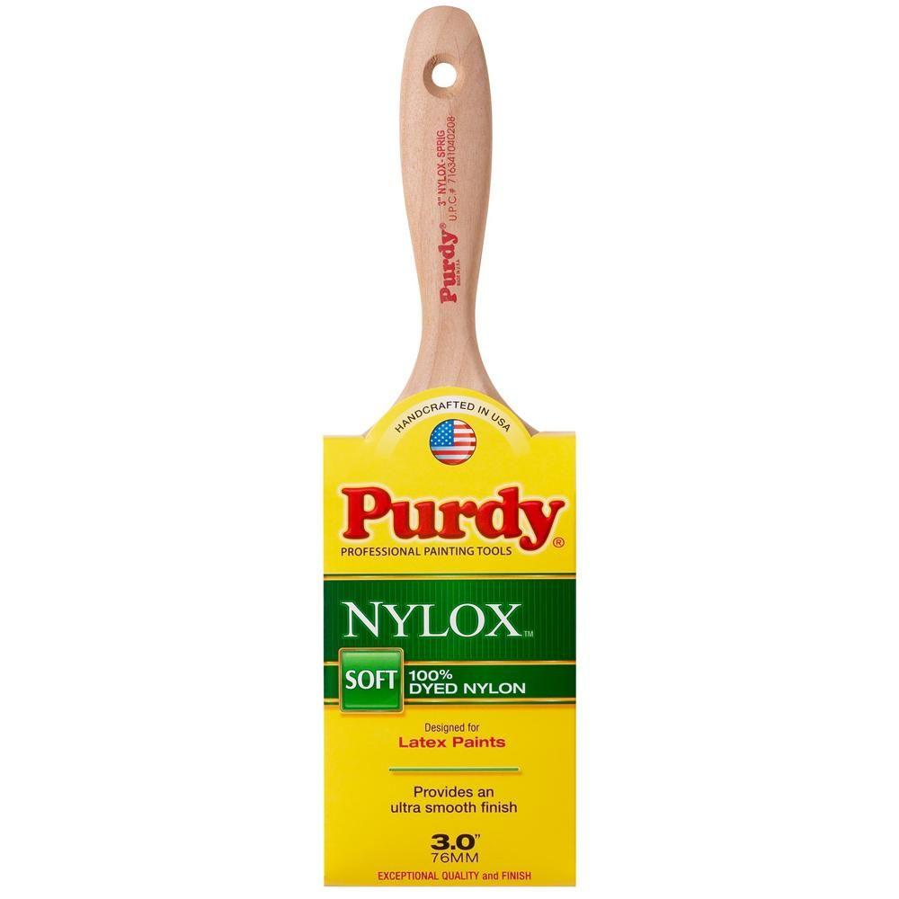 Purdy 3 in. Nylox Sprig Flat Paint Brush144380230 The Home Depot