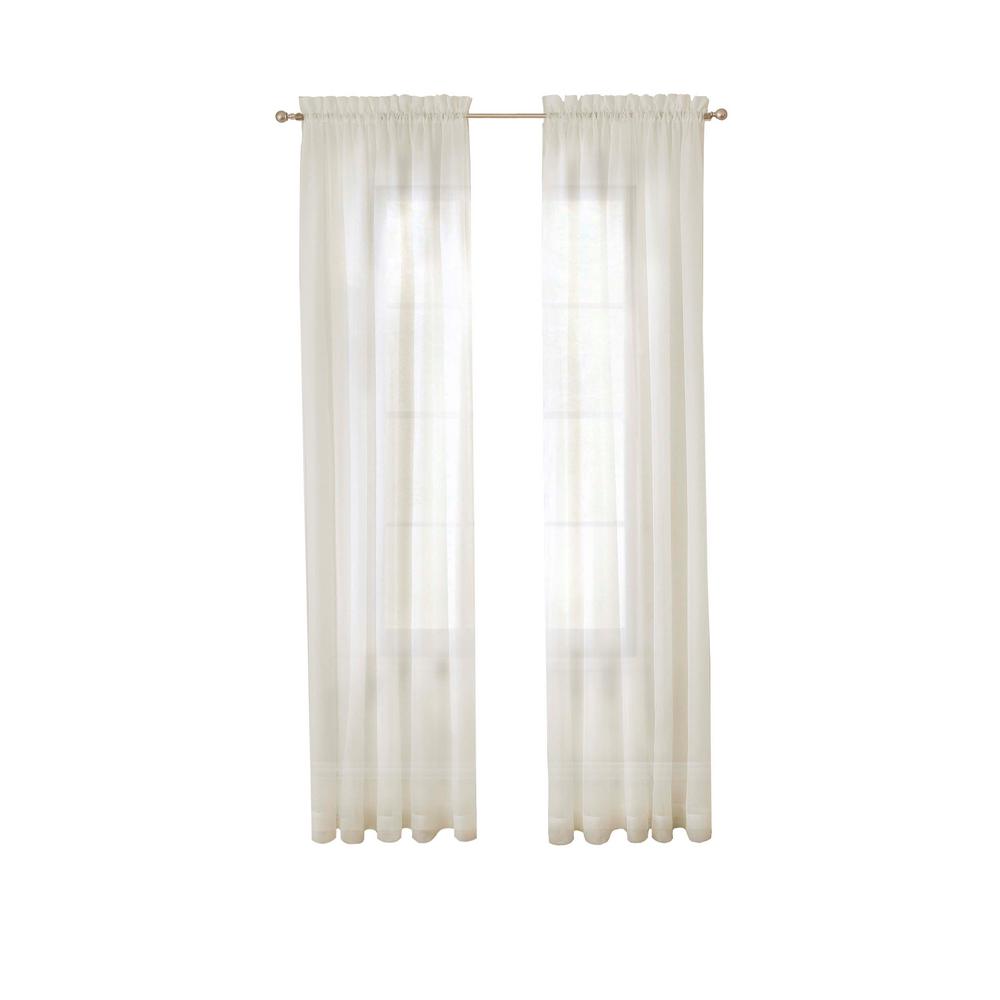 Pairs To Go Victoria Voile Window Curtain Panel Pair In Taupe