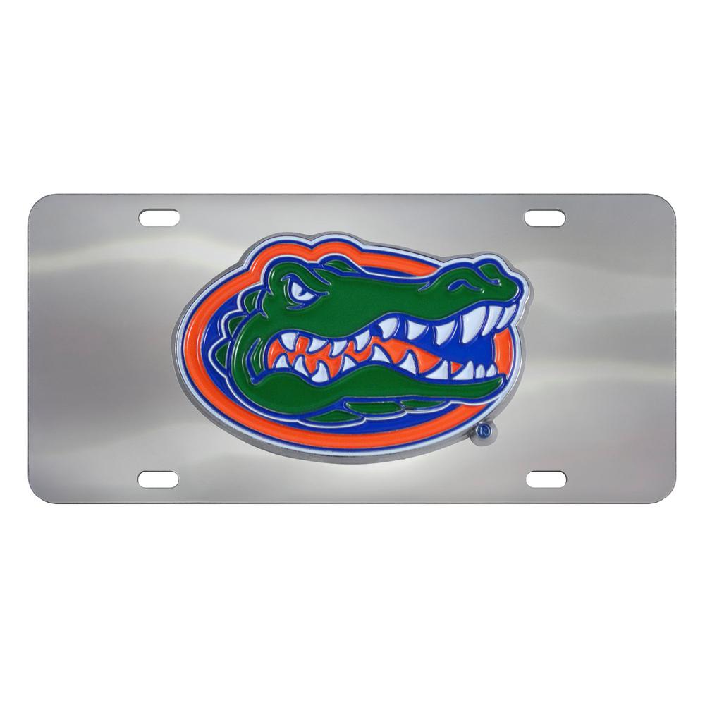 Fanmats 6 In X 12 In Ncaa University Of Miami Stainless Steel Die Cast License Plate 24520 4285