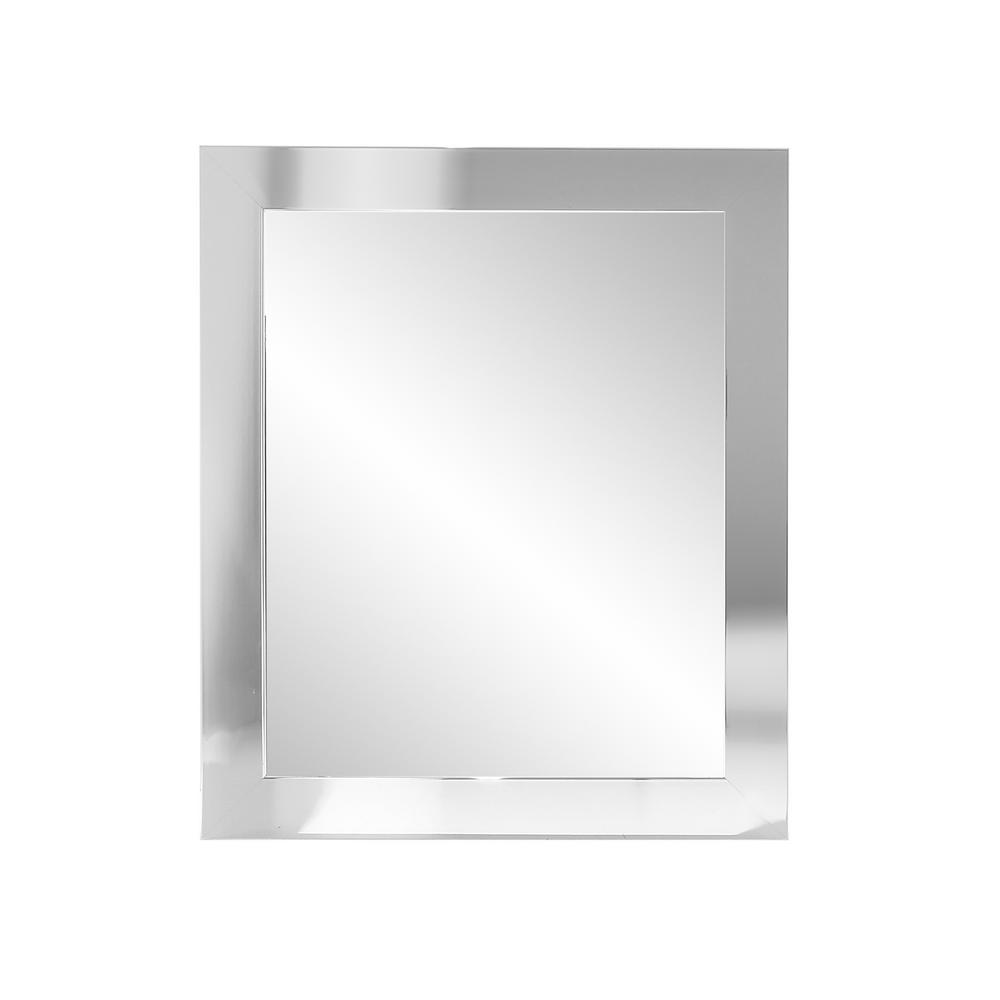 Brandtworks Ultra Modern Chrome Framed Mirror Bm015l The Brandtworks Ultra Modern Chrome Framed Mirror Bm015l The