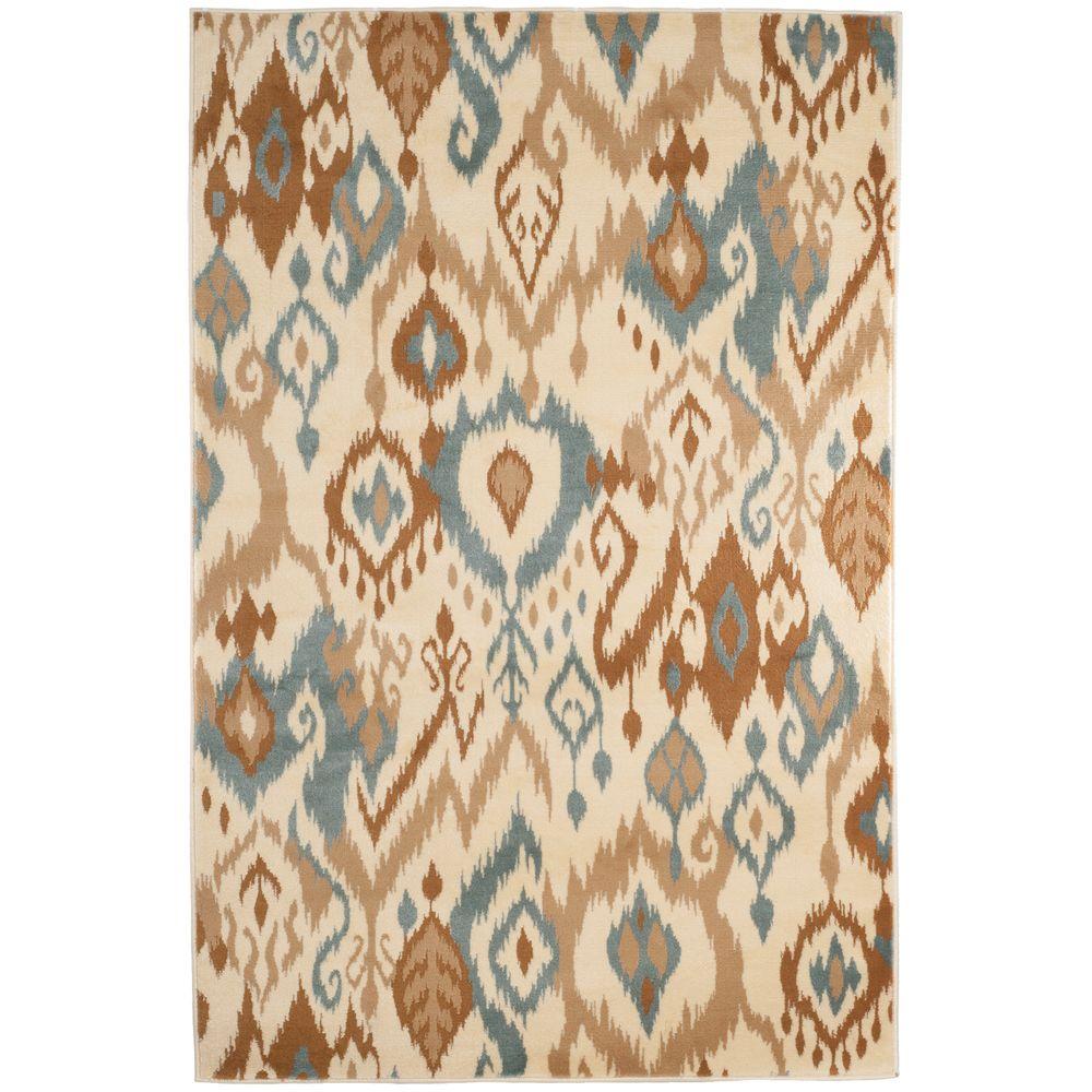 Ikat Cream 8 ft. x 10 ft. Area Rug6206HZ1810 The Home Depot