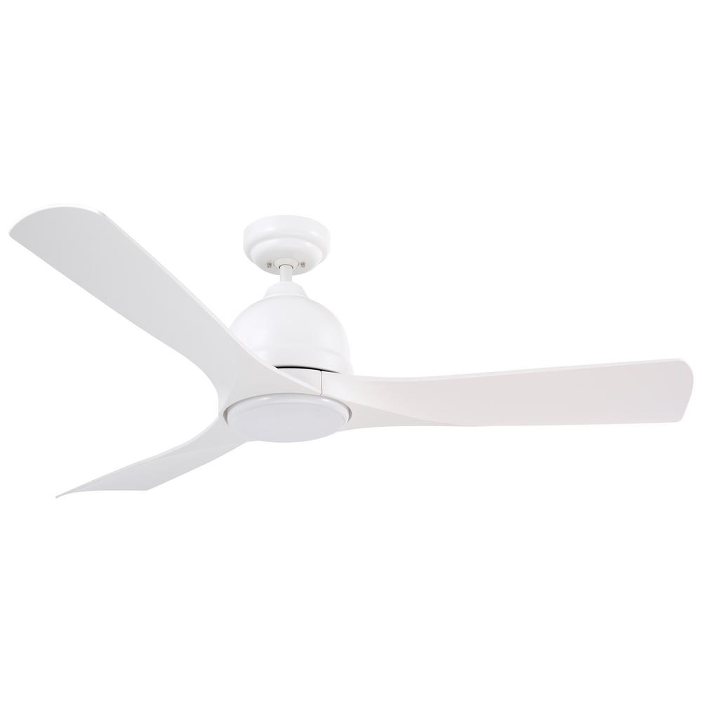 Emerson Volta 54 in. LED Indoor / Outdoor Satin White Ceiling Fan