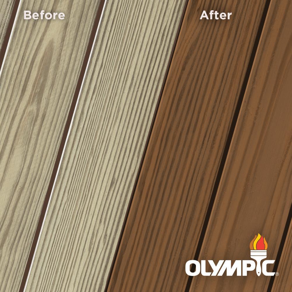 Olympic Elite 1 Gal Chestnut Brown Semi Solid Exterior Wood Stain