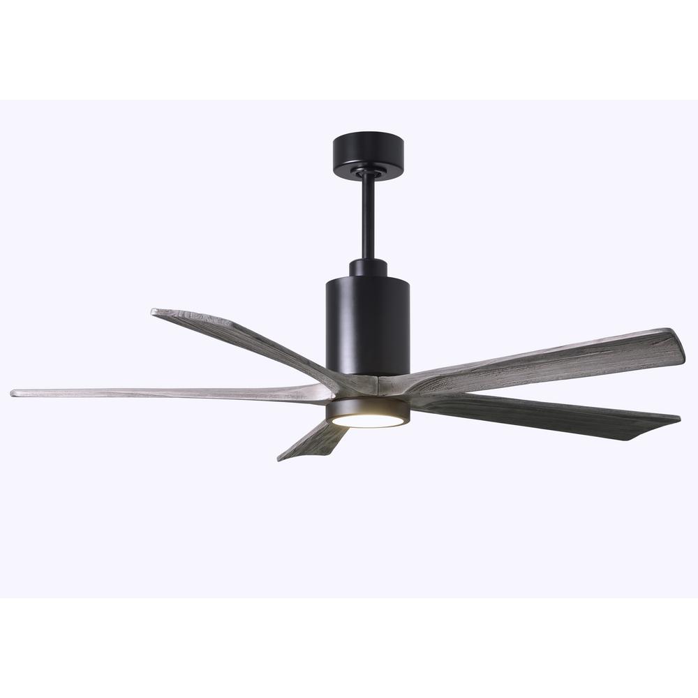 Atlas Patricia 60 In Led Indoor Outdoor Damp Matte Black Ceiling