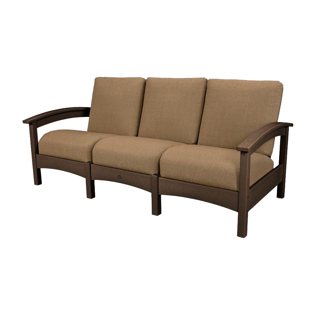 Trex Outdoor Furniture Rockport Club Vintage Lantern Patio Sofa Trex Outdoor Furniture Rockport Club