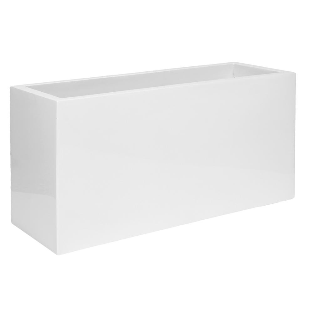 jort planter fiberstone rectangular tall indoor modern medium outdoor glossy mat h50 e1008